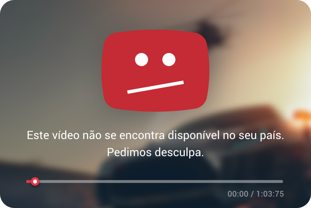 Bloqueados pelo YouTube